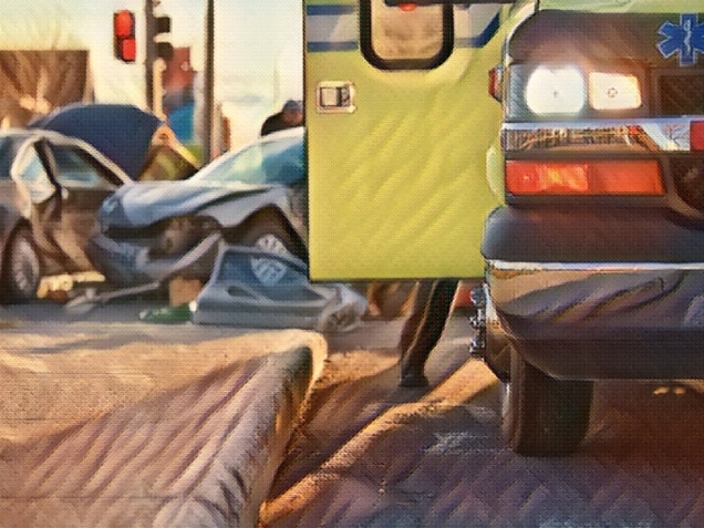 Accident ambulance transport hospital