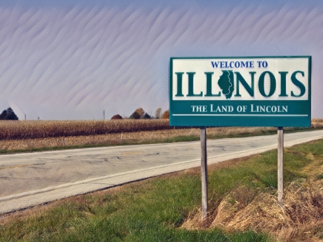 Welcome to Illinois signage
