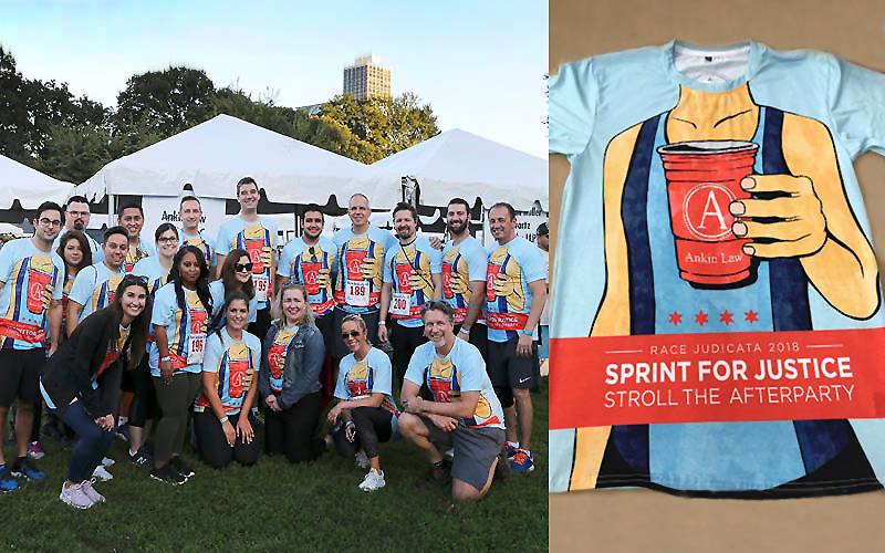 Ankin Law Office T-shirt Design Victorious at Race Judicata