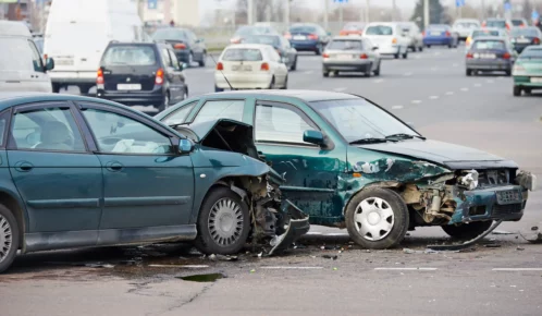 T-bone car accidents between two sedan cars.