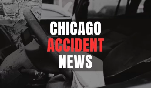 Steering wheel with airbag after crash.