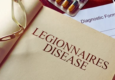Book with diagnosis of legionnaires' disease. Legionnaires' Disease in Nursing Homes