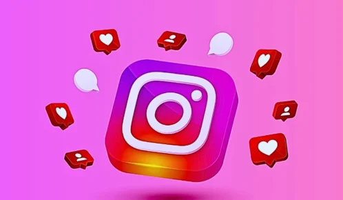 Gradient instagram social media background.