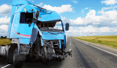 Injury Crash Involving Two Semi-Trucks on I-55