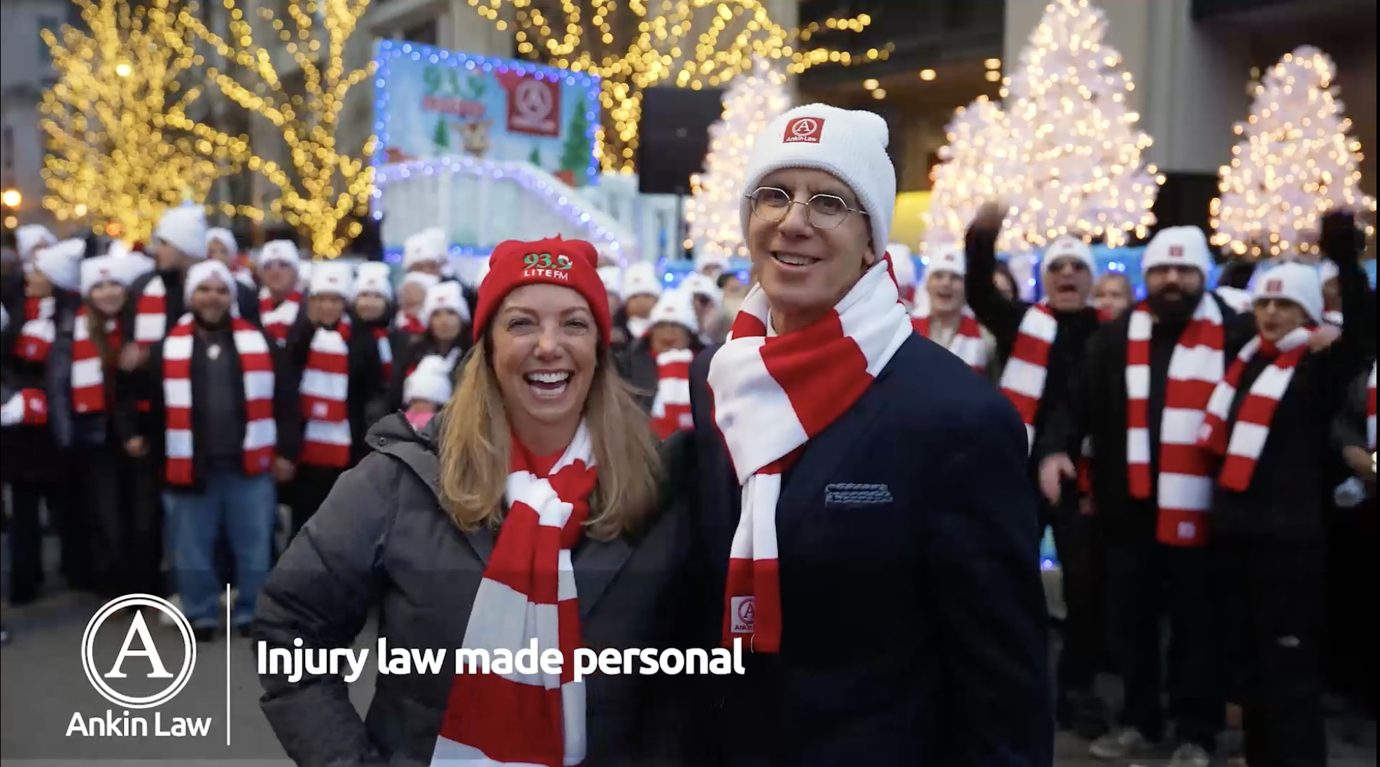 Ankin Law at the Magnificent Mile Lights Festival Parade