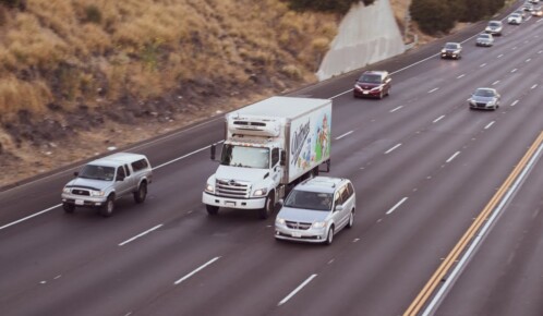 Three-Vehicle Injury Crash Involving Semis on Rte 48