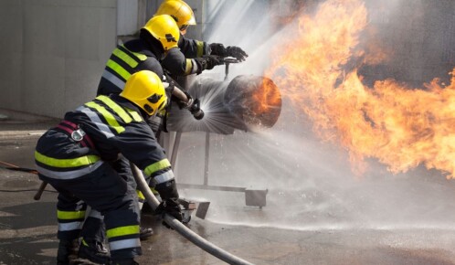 One Hospitalized After House Fire on W Russell St