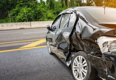 Injury Two-Vehicle Crash on IL Rte 104 Near Dawson Rd