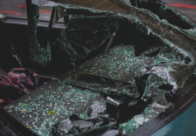 Woman Entrapped After Two-Vehicle Crash at N University St & W Glen Ave