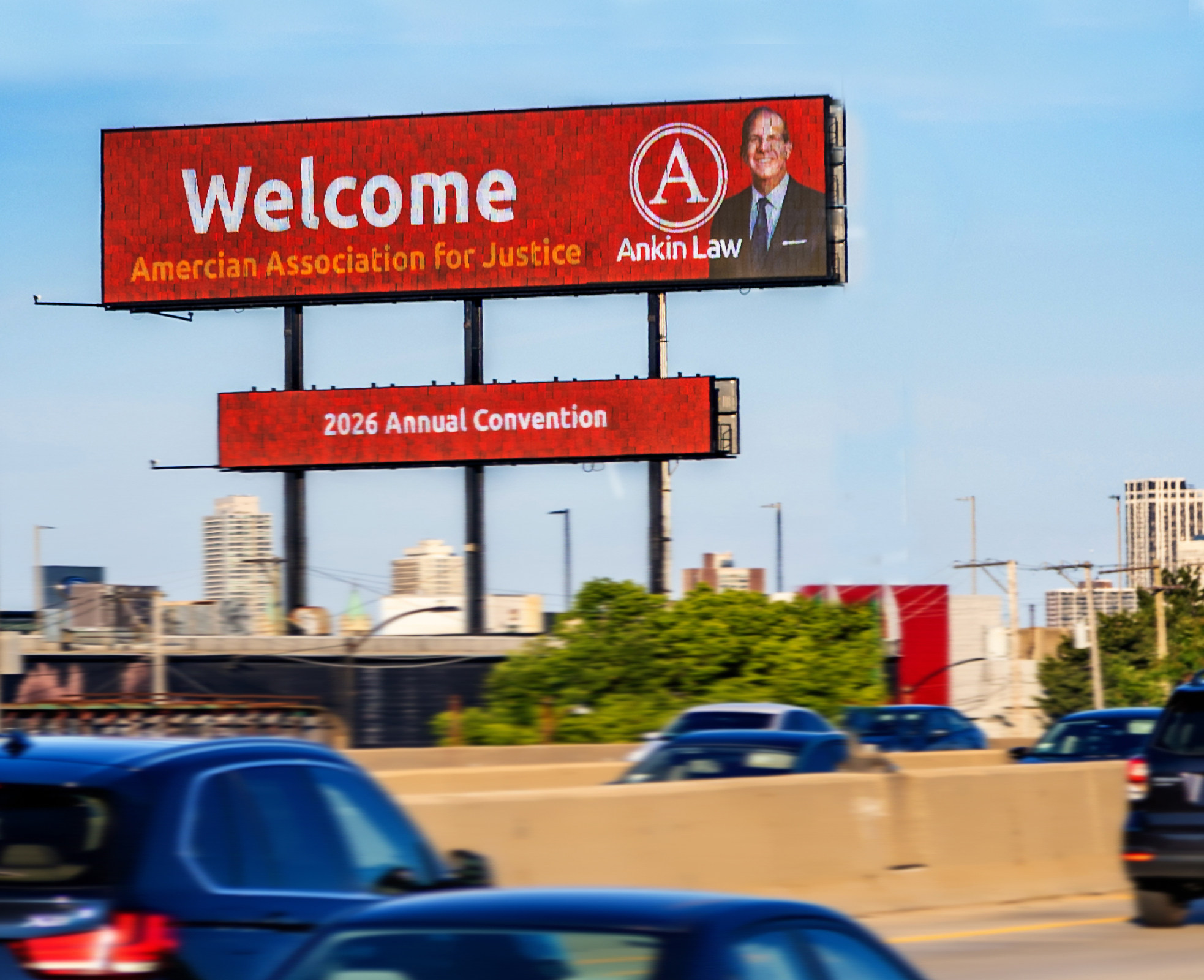 Welcom to Chicago message to the attendees of the AAJ Annual Convention
